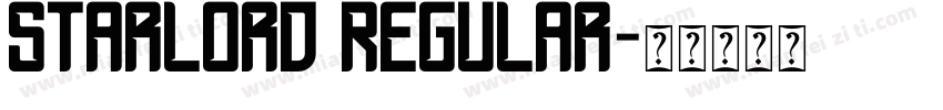 Starlord Regular字体转换